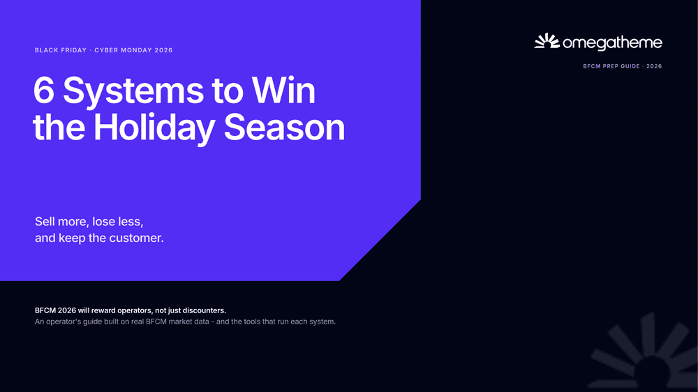 Featured cover for BFCM 2026: 6 Systems to Win the Holiday Season (Free Playbook + Omega Deals)