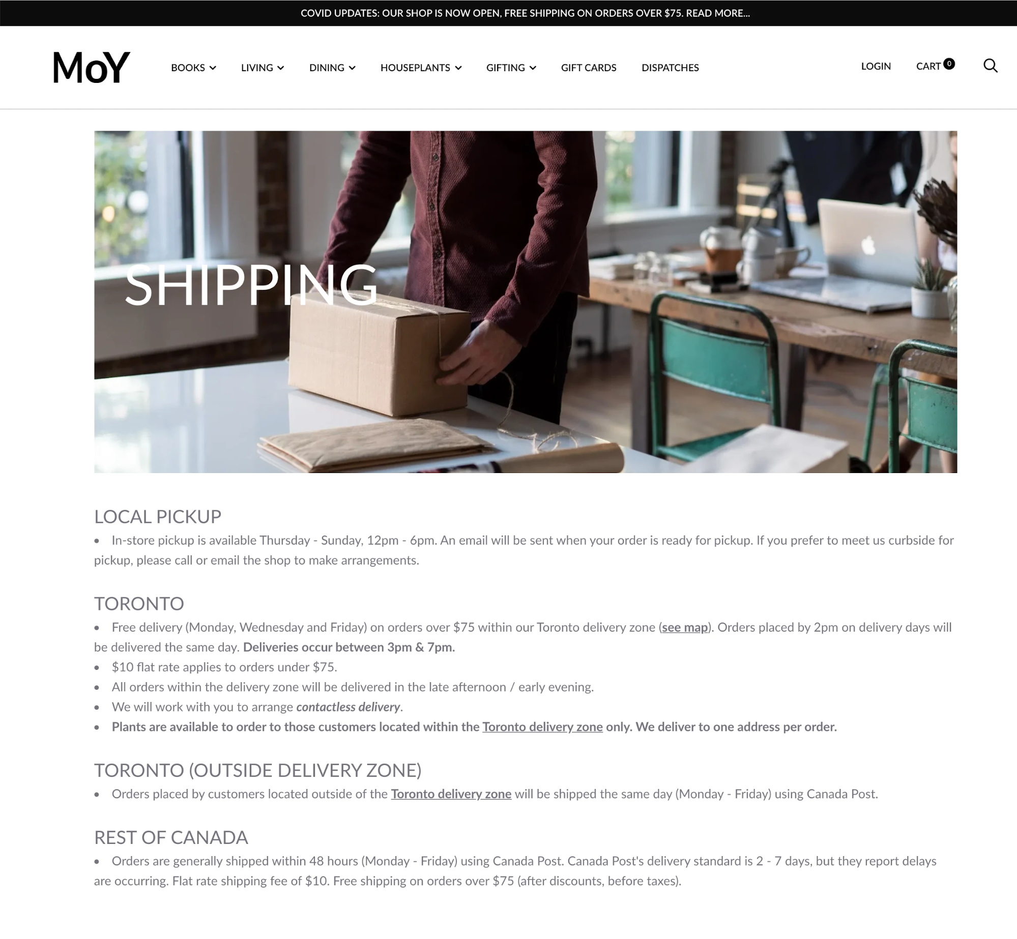 Shipping policy examples to implement for your Shopify store