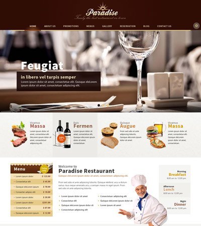 Restaurant Responsive Joomla Template