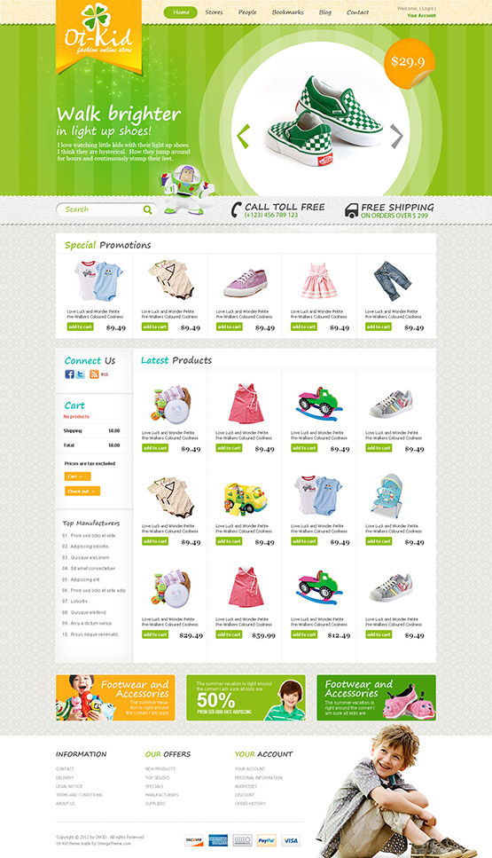 home page color green