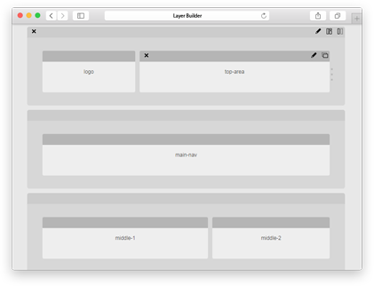 Responsive layout builder