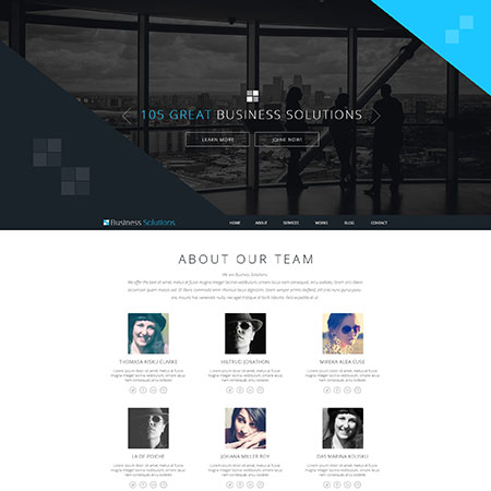 , Joomla one-page template